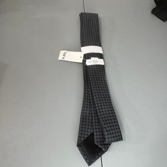 Barr III Mens Tie Nitro Heat Black Silk Blend New With Tags - Picture 4 of 12